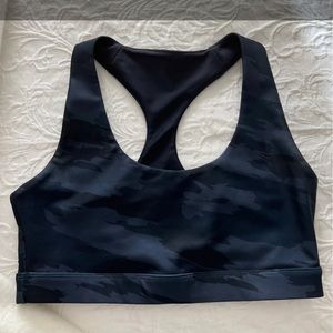 SoulCycle Navy Camo Sports Bra